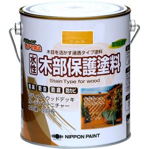 ニッペ 水性木部保護塗料 メープル 1.6L