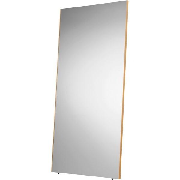 パール金属 N-7227 軽くて割れない壁掛けミラーII 木目調ナチュラル 80×160