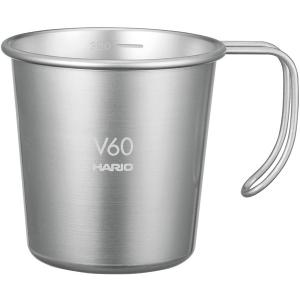 HARIO O-VSM-30-HSV ヘアラインシルバー V60 メタルスタッキングマグ 320ml