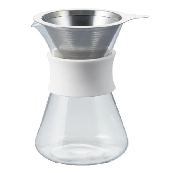 HARIO S-GCM-40-W ホワイト Glass Coffee Maker 耐熱ガラス製ガラス...