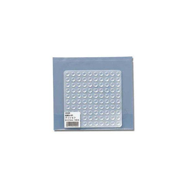 光 GRS80 光 GRS80 ウレタンクッション8mm丸×2.5mm透明 100個入 メーカー直送