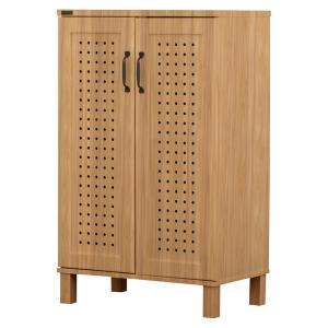 玄関収納 ナチュラル 幅58 下駄箱 シューズボックス 収納棚 北欧 おしゃれ かわいい 靴箱 58cm GENKA 4FUL メーカー直送