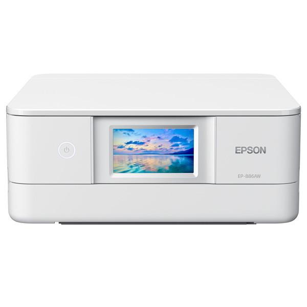 EPSON EP-886AW ホワイト Colorio(カラリオ) A4カラーインクジェット複合機 ...