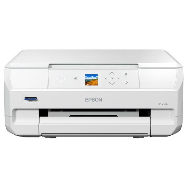 EPSON EP-716A ホワイト系 Colorio(カラリオ) A4カラーインクジェット複合機 ...