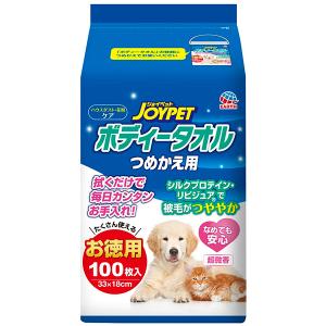 アース・ペット JOYPET ボディータオルペット用 つめかえ用 100枚｜sake-premoa