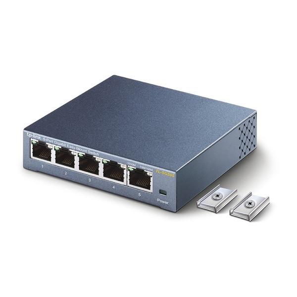 TP-LINK TL-SG505 スイッチングハブ 5ポート 金属筐体マグネット付