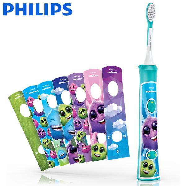 電動歯ブラシ 子供用 充電式 フィリップス PHILIPS HX6322/06 ソニッケアー キッズ...