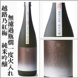 越路乃紅梅　純米吟醸　無濾過瓶燗一度火入れ【八反錦】720ml　(新潟県)　