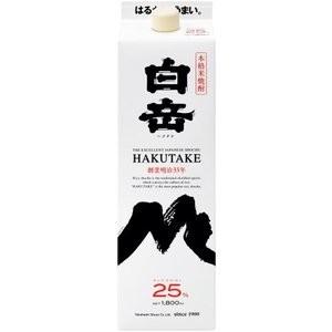 新品！白岳 1800ml 紙パック 25度 6本セット 楽天市場】白岳 25度 1800mlパック 6本セット 米焼酎 高橋酒造
