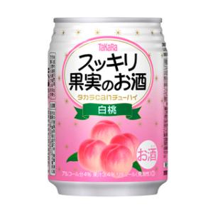 宝酒造 タカラ canチューハイ スッキリ果実のお酒 白桃 250ml×24本  缶チューハイ
