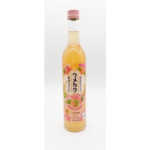 アウトレット　サッポロ　ウメカク　もも　果実仕立ての梅酒カクテル　500ml