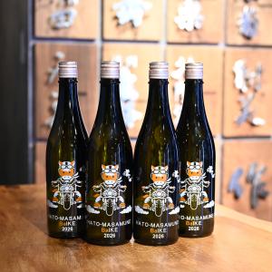 鳩正宗 はとまさむね 純米吟醸 干支ボトル 午(馬)イク 2026 720ml 専用箱付|馬がバイクで疾走|何事もウマくいく|青森 鳩正宗【チルド便発送】