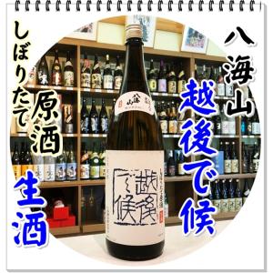 八海山 しぼりたて生原酒 １８００ｍｌ（日本酒/はっかいさん）（クール便）｜sake248
