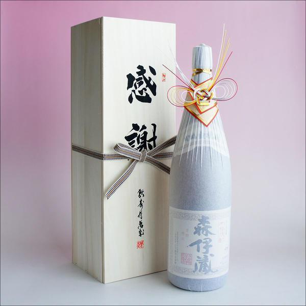 森伊蔵 ギフト 芋焼酎 おめかし 感謝のギフト箱 木箱入り 1800ml 1本組 無料ギフト包装