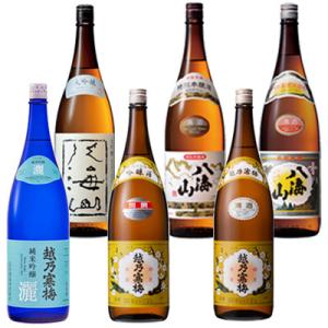 父の日 飲み比べセット 八海山 大吟醸 ・特別本醸造・普通酒/越乃寒梅 灑・別撰・白ラベル/720ml 6本｜sakeasanoya