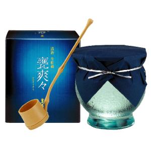 お中元 萬寿鏡 甕爽々-かめそうそう- 生貯蔵酒 900ml 化粧箱入り ひしゃく付