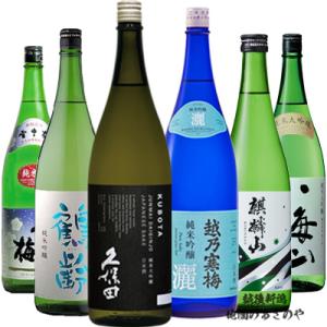 飲み比べセット 越乃寒梅 灑/久保田 純米大吟醸/雪中梅 純米/麒麟山 ユキノシタ/鶴齢 純米吟醸/...