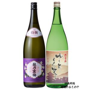 越乃寒梅 特撰 吟醸酒/朝日山 ゆく年くる年 新米新酒吟醸酒 1800ml 2本 ギフトBOX入 2026年11月発売