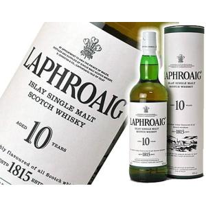 ラフロイグ10年 未開栓 旧ボトル 1本 ラフロイグ 10年 700ml モルトウイスキー（旧ボトル） : 上方