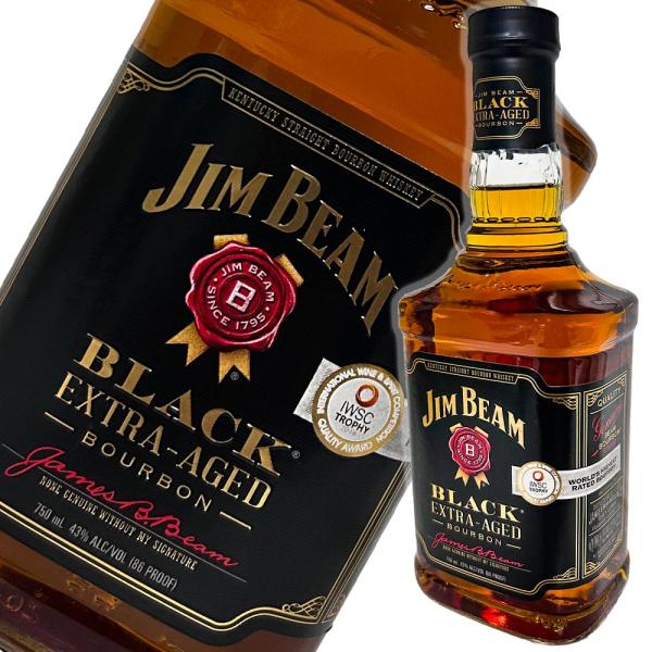 ジムビーム ブラックラベル 　750ml 43度　並行輸入品　箱無し