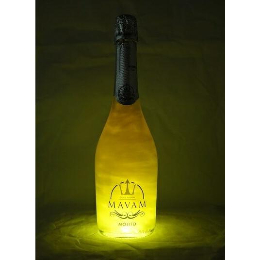 （2本以上で送料無料）LED付き マバム モヒート メタリック スパークリングワイン 750ml