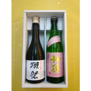 人気日本酒ギフト　獺祭　純米大吟醸45・初孫　純米大吟醸　720ml　純米大吟醸飲み比べ　地酒　プレゼント　お誕生日　お祝い｜sakehonpotauemon