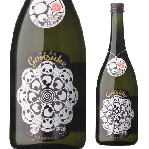 焼酎 芋焼酎 権助 GONSUKE 25度 720ml 軸屋酒造 鹿児島県いも焼酎 4合瓶 白黒 パ...