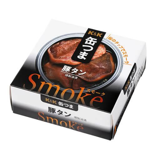 缶つま Smoke 豚タン 50g おつまみ 缶詰 缶つま 豚タン タン 燻製 スモーク 長S