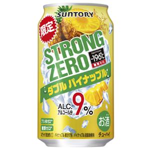 【限定】サントリー　-196℃　ストロングゼロ　ダブルパイナップル　350ml　【バラ1缶】