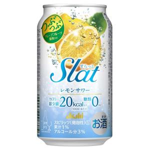 アサヒ　Slat　すらっと　レモンサワー　350ml×24本(1ケース)｜sakeking