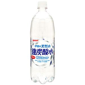 サンガリア　伊賀の天然水　強炭酸水　1Ｌ×12本(1ケース)