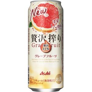 アサヒ　贅沢搾り　グレープフルーツ　500ml×24本(1ケース)｜sakeking