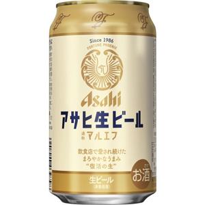 アサヒ　生ビール　通称マルエフ　350ml×24缶（１ケース）