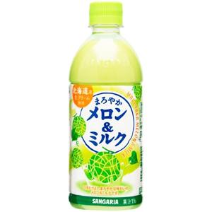【限定】サンガリア　まろやかメロン&amp;ミルク　500ml　【バラ1本】