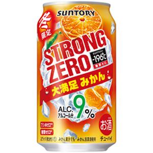 【限定】サントリー　-196℃　ストロングゼロ　大満足みかん　350ml　【バラ1缶】｜sakeking