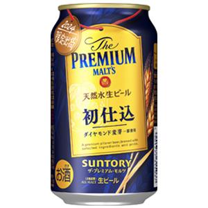 【限定】サントリー　ザ・プレミアム・モルツ　初仕込　350ml×24缶（１ケース）｜sakeking