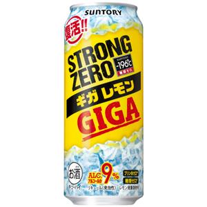 【限定】サントリー　-196℃　ストロングゼロ　ギガレモン　500ml×24缶(1ケース)｜sakeking