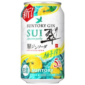 サントリー　翠ジンソーダ　柚子搾り　350ml×24缶(1ケース)