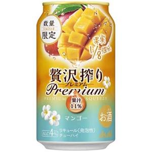 【限定】アサヒ　贅沢搾り　プレミアム　マンゴー　350ml　【バラ1缶】