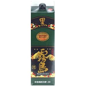 黒霧島 お酒 まとめ買い 霧島酒造 パック 20度 1800ml × 1ケース（6本