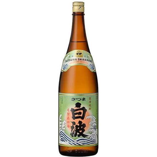 ［芋焼酎］９本まで同梱可　２５度　さつま白波　１．８Ｌ瓶　１本　（1800ml）鹿児島県　薩摩酒造※