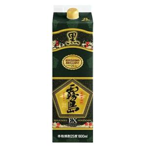 ［芋焼酎］１２本まで同梱可　２５度　黒霧島ＥＸ　１．８Ｌパック　１本（１８００ｍｌ）（１．８リットル）霧島酒造｜sakemakino