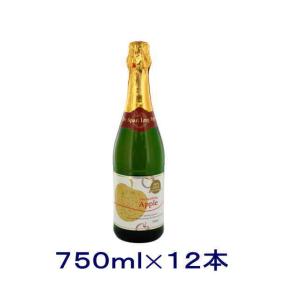 ［飲料］送料無料※１２本セット　朝日　アップル　ノンアルコールスパークリングワイン　７５０ｍｌ瓶　１２本（750ml リンゴジュース タンサン）　｜リカー問屋マキノ