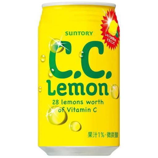 ［飲料］３ケースまで同梱可　サントリー　Ｃ．Ｃ．レモン　３５０ｍｌ缶　１ケース２４本入り　ＳＵＮＴＯ...