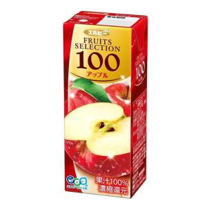エルビー フルーツセレクション アップル100 200ml 紙パック 48本 (24