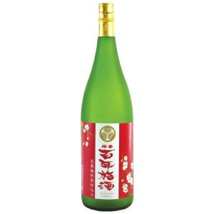 ［梅酒］９本まで同梱可　梅香　百年梅酒　赤ラベル完熟仕込み　１．８Ｌ　１本（1800ml　ばいこう　ひゃくねんうめしゅ　めいり　メイリ）明利酒類｜sakemakino