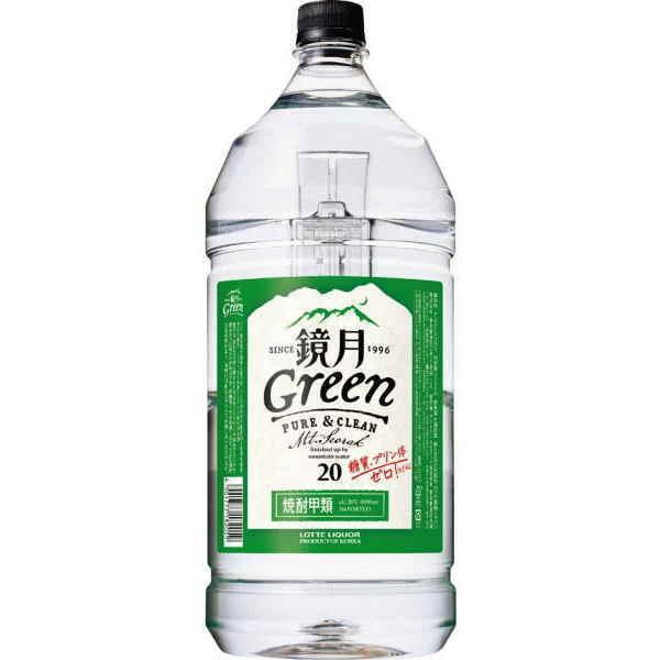 ［焼酎甲類］６本まで同梱可　２０度　鏡月Ｇｒｅｅｎ　４ＬＰＥＴ　１本　サントリー（4000ml　４リ...