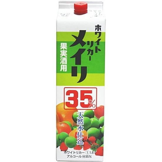 ［焼酎甲類］送料無料※１２本セット　３５度　ホワイトリカー　メイリ　１．８Ｌパック　１２本（２ケース...