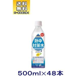 ［飲料］送料無料※２ケースセット　熱中対策水　◆レモン味◆（２４本＋２４本）５００ｍｌＰＥＴセット（４８本）（500ml カロリーゼロ ＺＥＲＯ）赤穂化成