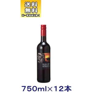 ［ワイン］送料無料※１２本セット　サン・オブ・アフリカ　赤　７５０ｍｌ　１２本 （１ケース１２本入り...